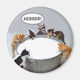 Cat Kegger Magnet