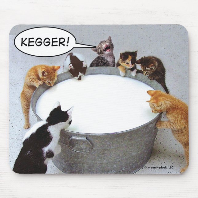 Cat Kegger Mousepad (Front)