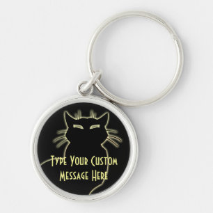 Cat Keychain Cat Gifts Personalised Keychains