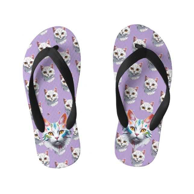 Cat Kid's Flip Flops (Footbed)