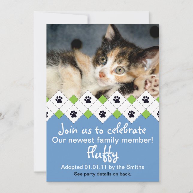 Cat/Kitten Adoption Announcement (Front)