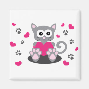 cat kitten animal cute sweet magnet