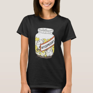 Cat Kitten Antidepressant Retro Forensics Theme T-Shirt