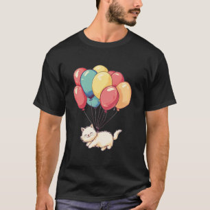 Cat Kitten Balloons T-Shirt