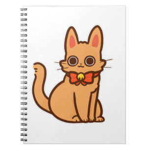 Cat Kitten Cartoon Ginger Cat Cute Kitty Anime Notebook