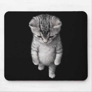 Cat Kitten Cute Funny Lover Minimal Design Mouse Mat