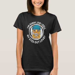 Cat Kitten Did I Roll My Eyes Out Loud Cat Drinkin T-Shirt