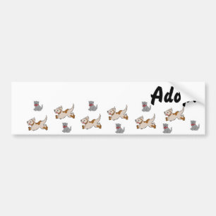Cat Kitten Dog Adopt Bumper Sticker