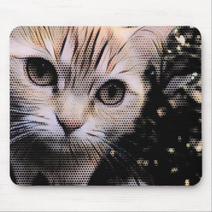 Cat, Kitten, Gustaf Mouse Mat