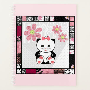 Cat kitten illustration kids childish print planner