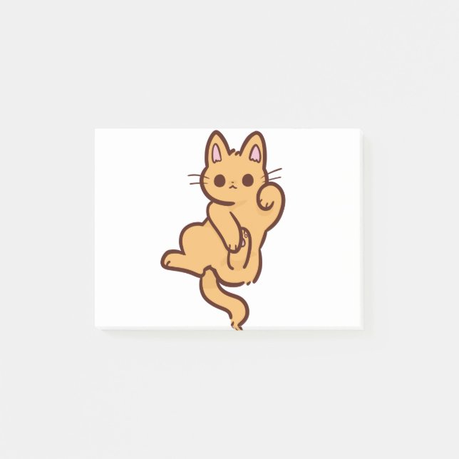 Cat Kitten Kawaii Chibi Kitty Young Cat Animal Post-it Notes (Front)
