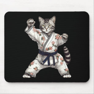 Cat Kitten Kitty Karate Taekwondo Kickboxing Mouse Mat
