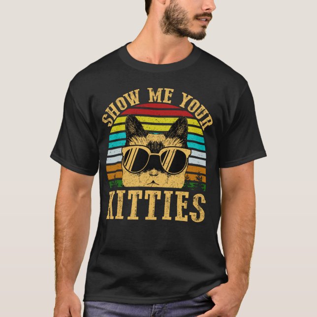 cat kitten kitty pet T-Shirt (Front)