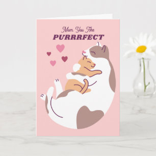Cat & Kitten Mother's Day Card