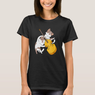 Cat Kitten Playing Cello Cat Cello Player Cellist T-Shirt