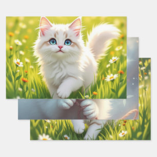 Cat / Kitten Wrapping Paper Sheet