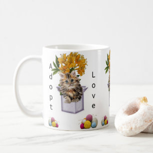 Cat Kitten Yarn Cat Adoption  Mug