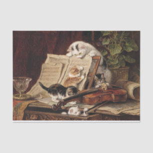 Cat & Kittens • Henriette Ronner-Knip (1821-1909) Tissue Paper