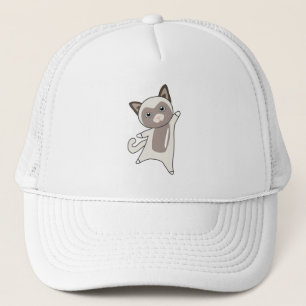 Cat Kitty Fur Nose Cute Animals Kids Trucker Hat