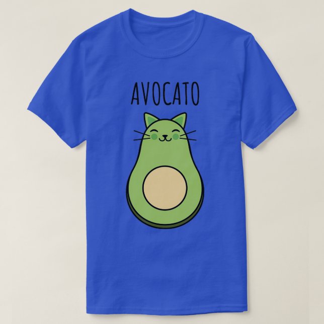 Cat Kitty Kitten Avocado Avocato pun T-Shirt (Design Front)