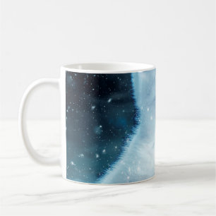 Cat kitty snow art animal nature coffee mug