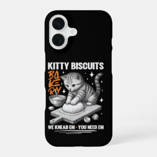 Cat Kneading Baker Kitty Biscuits We Knead Em You iPhone 16 Case