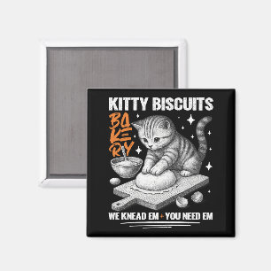 Cat Kneading Baker Kitty Biscuits We Knead Em You Magnet