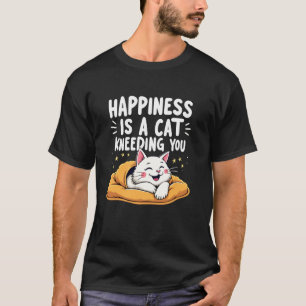Cat Kneading Biscuit Maker Cute Feline Purring Mum T-Shirt