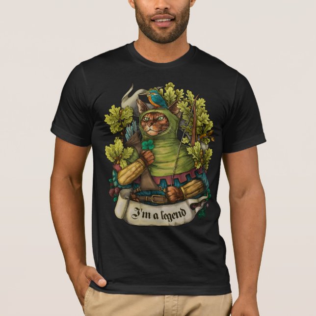 Cat Knight vintage T-shirt print (Front)