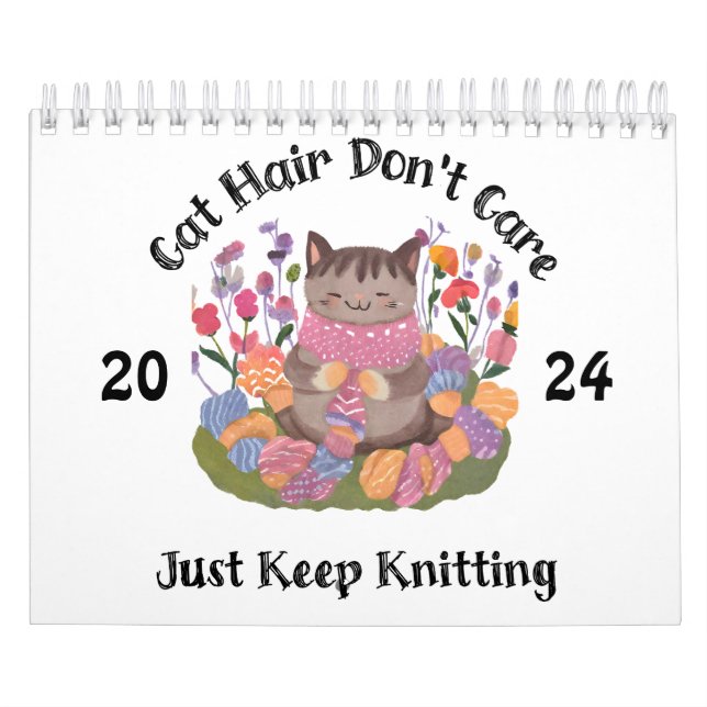 Cat knitting calendar (Cover)