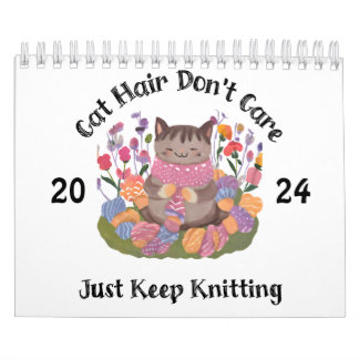 Cat knitting calendar