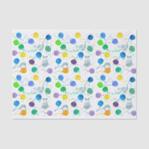 Cat Knitting Yarn Tissue Paper