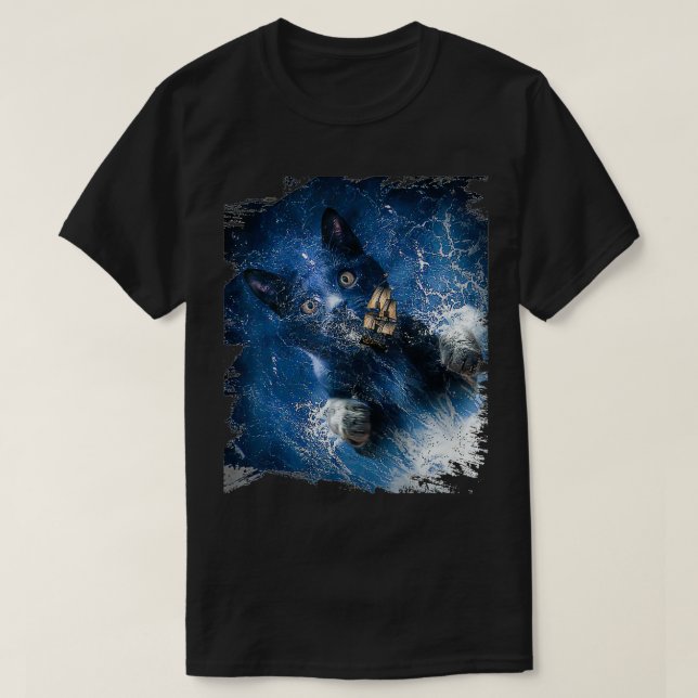 Cat Kraken Krakitten  T-Shirt (Design Front)
