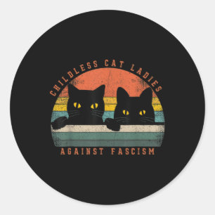 Cat Ladies 2 Classic Round Sticker