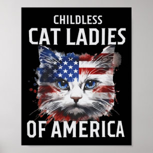 Cat Ladies Against Fascism 1  Poster