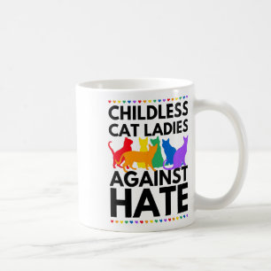 Cat Ladies Against Hate Vote For Kamala-harris  Coffee Mug