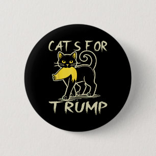 Cat Ladies For Donald Trump 2024 Sarcastic Electio 6 Cm Round Badge