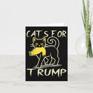 Cat Ladies For Donald Trump 2024 Sarcastic Electio Card