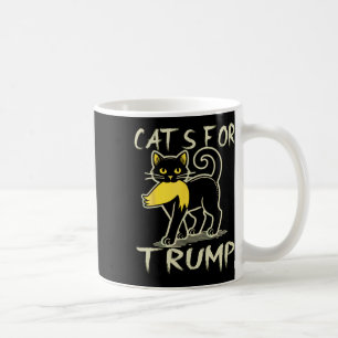 Cat Ladies For Donald Trump 2024 Sarcastic Electio Coffee Mug