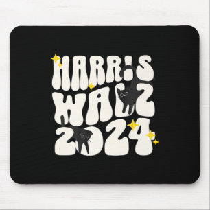 Cat Ladies For Kamala Funny Cat 2024 President Kam Mouse Mat