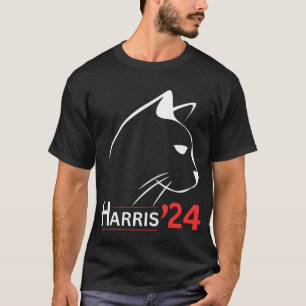Cat Ladies for Kamala Funny Cat 2024 President T-Shirt