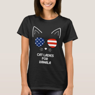 Cat Ladies for Kamala Funny Cat 2024 T-Shirt