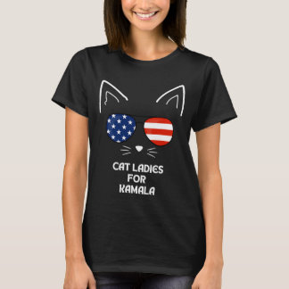 Cat Ladies for Kamala Funny Cat 2024 T-Shirt