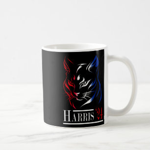 Cat Ladies For Kamala Harris 2024 Funny Cat Harris Coffee Mug