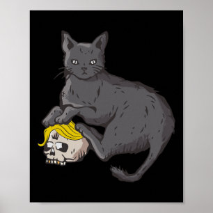 Cat Ladies For Kamala Harris 2024 Horror Cat Lady  Poster