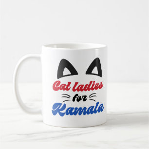 Cat Ladies for Kamala Harris Coffee Mug