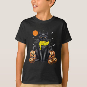 Cat Ladies For Kamala Harris Halloween Pumpkin T-Shirt