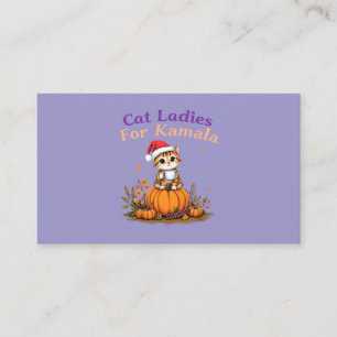Cat Ladies for Kamala: Show Support for Kamala Business Card