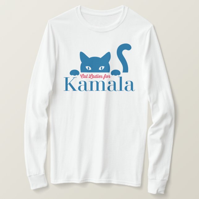 Cat Ladies for Kamala T-Shirt  (Design Front)