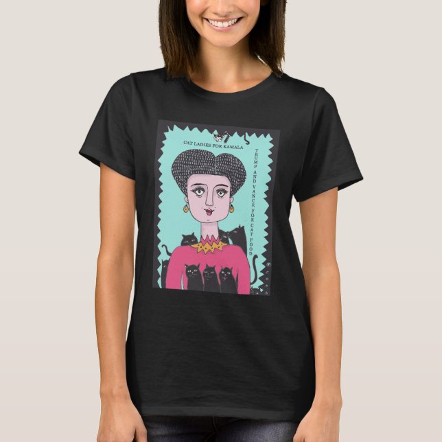 Cat Ladies for Kamala T-Shirt (Front)